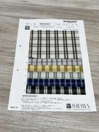 SB4H2027 コットン & ECOPET ウォッシュ チェック[生地] 柴屋 サブ画像