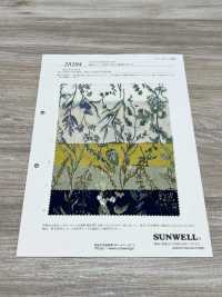 28104 60sローン ボタニカル花柄プリント[生地] SUNWELL(サンウェル) サブ画像