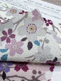 KKP2338-DHM-108 二越ちりめん®多色プリント[生地] 宇仁繊維(小紋工房) サブ画像