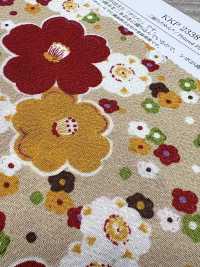 KKP2338-DHM-103 二越ちりめん®多色プリント[生地] 宇仁繊維(小紋工房) サブ画像