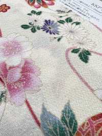 KKP2338-D-HANATEMARI 二越 ちりめん® 花手毬[生地] 宇仁繊維(小紋工房) サブ画像