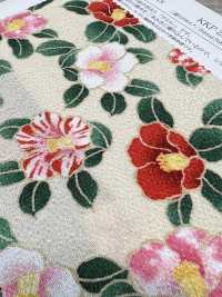 KKP2338-D-MTSUBAKI 二越ちりめん® 都椿[生地] 宇仁繊維(小紋工房) サブ画像