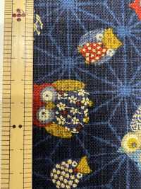 83075 ムラ糸クロス 昔ぐらし金福郎絣[生地] VANCET サブ画像