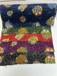 83075 ムラ糸クロス 昔ぐらし金福郎絣[生地] VANCET サブ画像