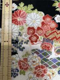 850585 スケア 花金和柄 雲海に宝花[生地] VANCET サブ画像