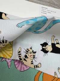 850568 ブロードくらえ！ねこパンチ[生地] VANCET サブ画像