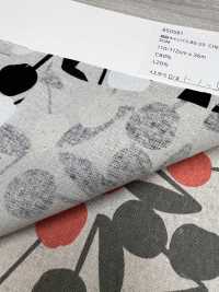 850581 綿麻キャンバス 80/20 CHERRY POM[生地] VANCET サブ画像