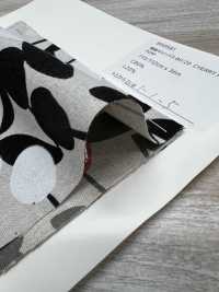 850581 綿麻キャンバス 80/20 CHERRY POM[生地] VANCET サブ画像