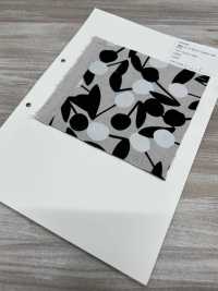 850581 綿麻キャンバス 80/20 CHERRY POM[生地] VANCET サブ画像