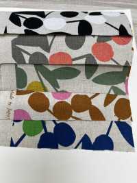 850581 綿麻キャンバス 80/20 CHERRY POM[生地] VANCET サブ画像