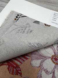 850583 綿麻キャンバス 80/20 PEONEY[生地] VANCET サブ画像