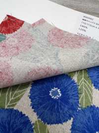 850582 綿麻キャンバス 80/20 TYROLIAN DAISY[生地] VANCET サブ画像