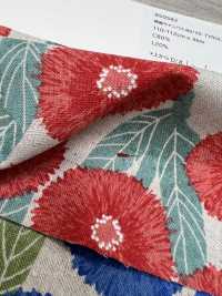 850582 綿麻キャンバス 80/20 TYROLIAN DAISY[生地] VANCET サブ画像