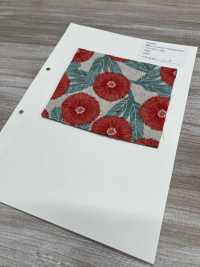 850582 綿麻キャンバス 80/20 TYROLIAN DAISY[生地] VANCET サブ画像