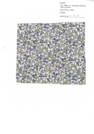 83069 SEVENBERRY®  スケア 未晒コットン Nostalgia Collection / Berry Garden