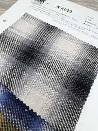 K-4022 トリプルヤーンツイル起毛オンプレーチェック[生地] 桑村繊維 サブ画像