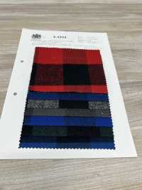 K-4995 8/1パッファローチェックシャギー起毛[生地] 桑村繊維 サブ画像