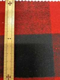 K-4995 8/1パッファローチェックシャギー起毛[生地] 桑村繊維 サブ画像