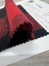 K-4014 トリプルヤーンツイル起毛ブロックチェック[生地] 桑村繊維 サブ画像