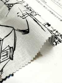 28117 綿麻シーチング 風景画 プリント エンジェルソフト加工[生地] SUNWELL(サンウェル) サブ画像