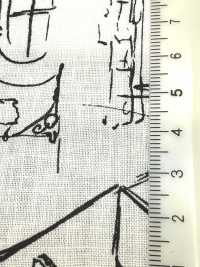 28117 綿麻シーチング 風景画 プリント エンジェルソフト加工[生地] SUNWELL(サンウェル) サブ画像