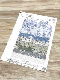 KP9073-DR 手書き風 花柄プリント ローン(半折)[生地] コスモテキスタイル サブ画像