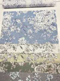 KP9073-DR 手書き風 花柄プリント ローン(半折)[生地] コスモテキスタイル サブ画像