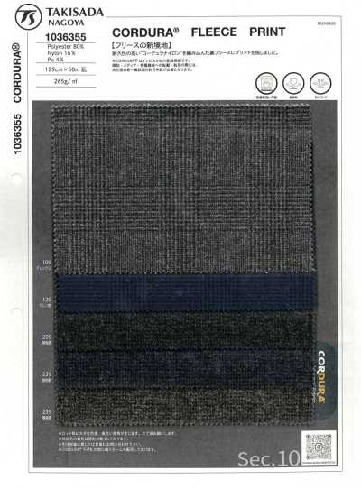 1036355 CORDURA® FLEECE PRINT コーデュラフリースプリント