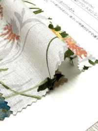 28118 綿麻シーチング水彩プリントエンジェルソフト加工[生地] SUNWELL(サンウェル) サブ画像