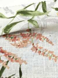 28118 綿麻シーチング水彩プリントエンジェルソフト加工[生地] SUNWELL(サンウェル) サブ画像