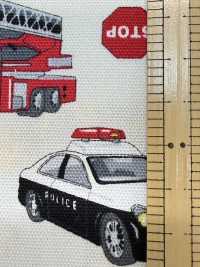 AP51207-DR ハタラククルマ オックス(半折)[生地] コスモテキスタイル サブ画像