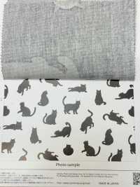 AP52101-DR クロネコ オックス(半折)[生地] コスモテキスタイル サブ画像