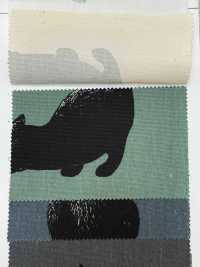 AP52101-DR クロネコ オックス(半折)[生地] コスモテキスタイル サブ画像