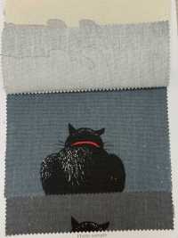 AP52101-DR クロネコ オックス(半折)[生地] コスモテキスタイル サブ画像