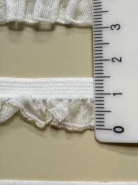 HW-3036 オーガンジーフリル ゴールドラメ ストレッチテープ[リボン・テープ・コード] ノンネーム サブ画像