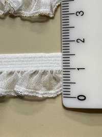 HW-3037 オーガンジーフリル シルバーラメ ストレッチテープ[リボン・テープ・コード] ノンネーム サブ画像