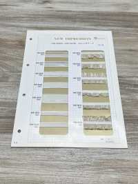 HW-3037 オーガンジーフリル シルバーラメ ストレッチテープ[リボン・テープ・コード] ノンネーム サブ画像