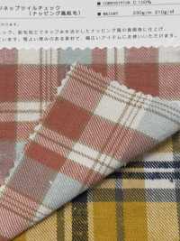 K-4031 ヴィンテージネップツイルチェック (ナッピング風起毛)[生地] 桑村繊維 サブ画像