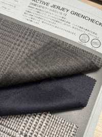 1040554 ACTIVE JERJEY GRENCHECK[生地] 瀧定名古屋 サブ画像
