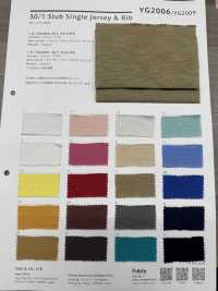 YG2009 30/1 スラブ リブ[生地] ヤギ サブ画像