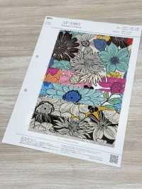 AP55803-DR C/L フラワー キャンバス(半折)[生地] コスモテキスタイル サブ画像