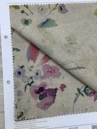 7026-700-6 CLシーチング 水彩花柄[生地] 北高 サブ画像