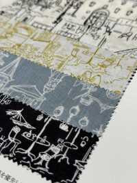 28116 60sローン風景画プリント[生地] SUNWELL(サンウェル) サブ画像