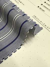 ST-9220 80/2ブルーストライプ[生地] 桑村繊維 サブ画像