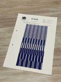 ST-9220 80/2ブルーストライプ[生地] 桑村繊維 サブ画像