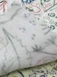 8026-580-1 Wガーゼ 綿描き花[生地] 北高 サブ画像