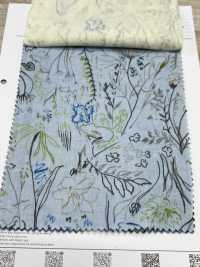 8026-580-1 Wガーゼ 綿描き花[生地] 北高 サブ画像