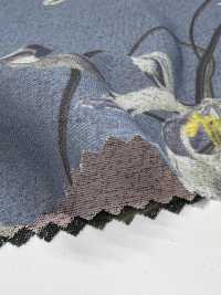 7026-440-1 融着天竺 転写 流れ花[生地] 北高 サブ画像