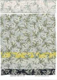 KTS7135 ブロード 小花 ネコ柄プリント[生地] コットンこばやし サブ画像