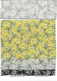 KTS7135 ブロード 小花 ネコ柄プリント[生地] コットンこばやし サブ画像